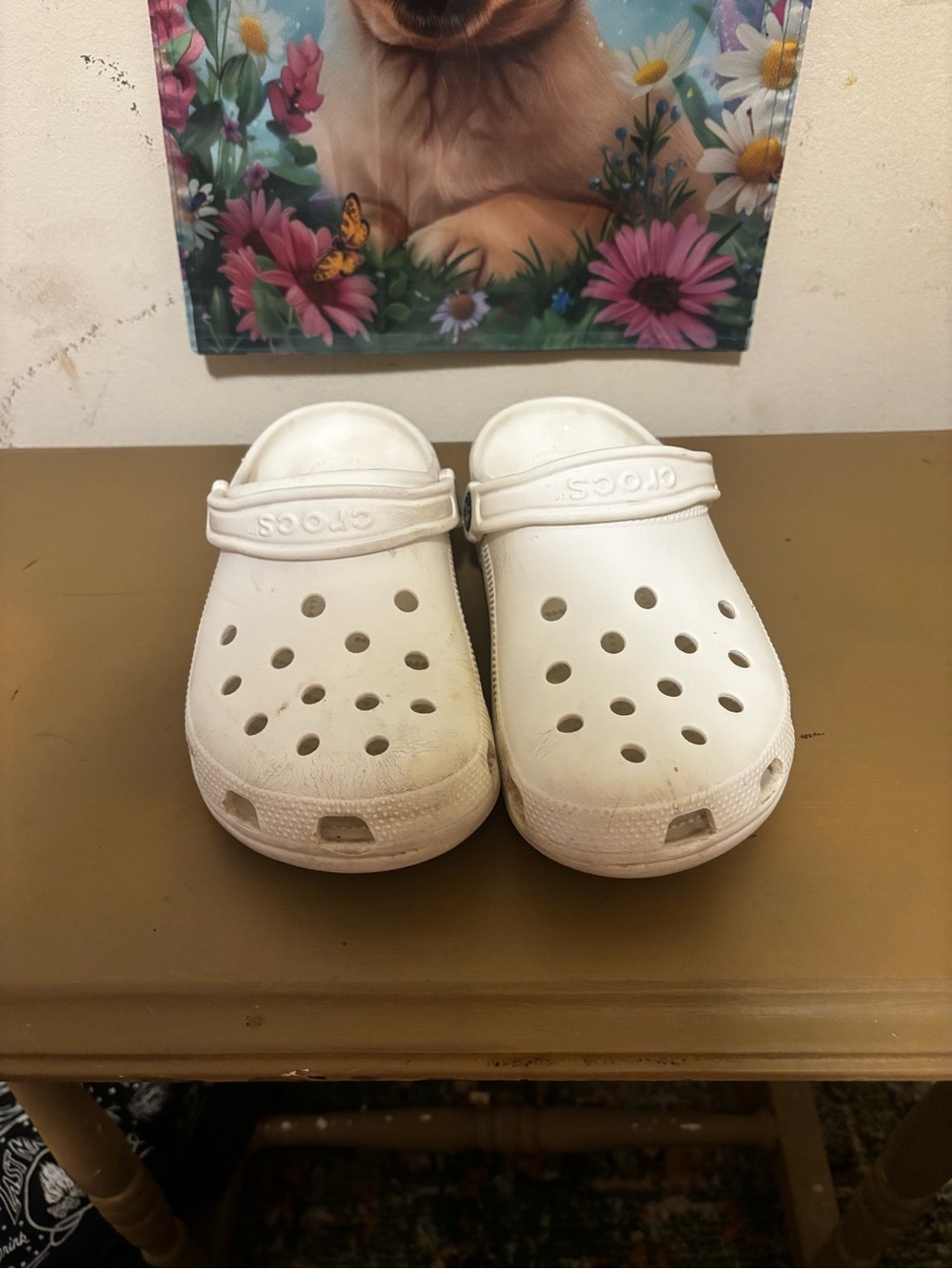 CROCS unisex Classic Clog in White 5/7